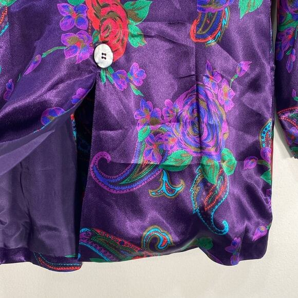 Vintage Stunning Satin Skirt Set Art to Wear RomanticSmall - Picture 6 of 13